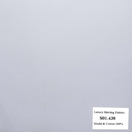 S01.438 - Sơmi Cotton & Modal - Trắng Sọc